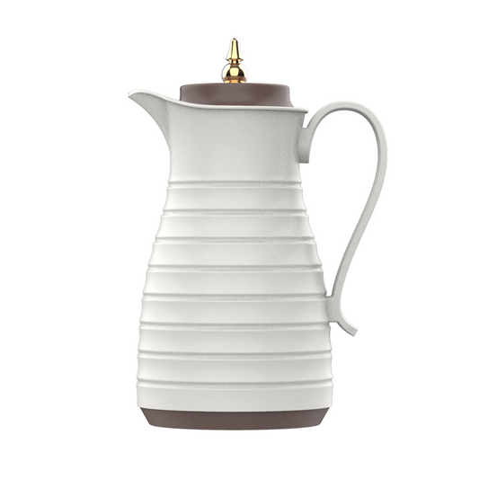 Diamond white thermos bottle