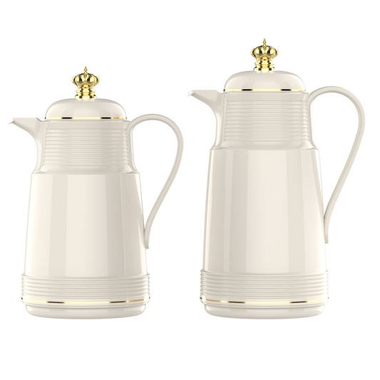 Onyx white thermos bottle