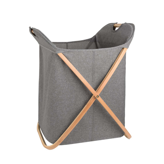 Rectangular laundry basket with stand