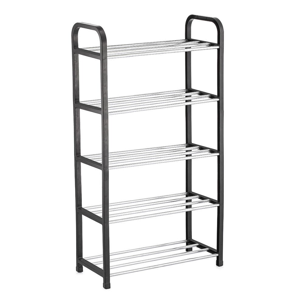 Shoe rack for 15 pairs of shoes with 5 dividers