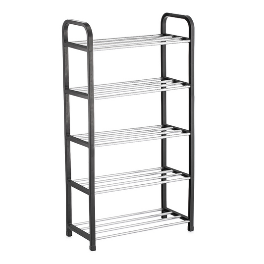 Shoe rack for 15 pairs of shoes with 5 dividers