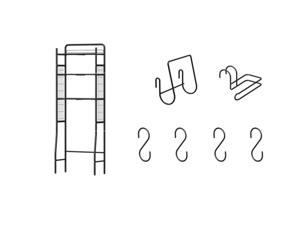 Multifunctional organizer cart with 3 shelves