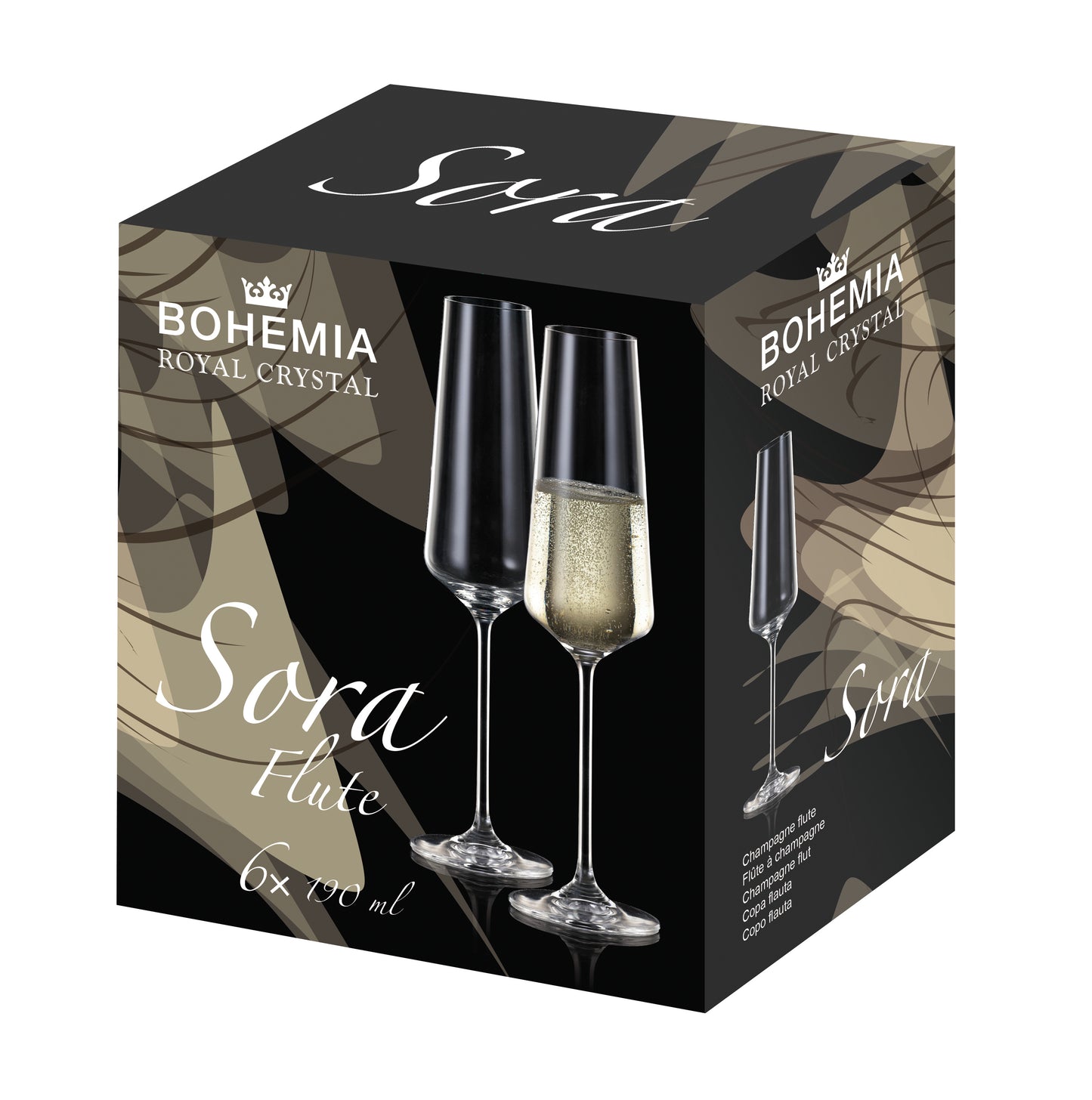 Taça bohemia sora 190ml com 6 unid