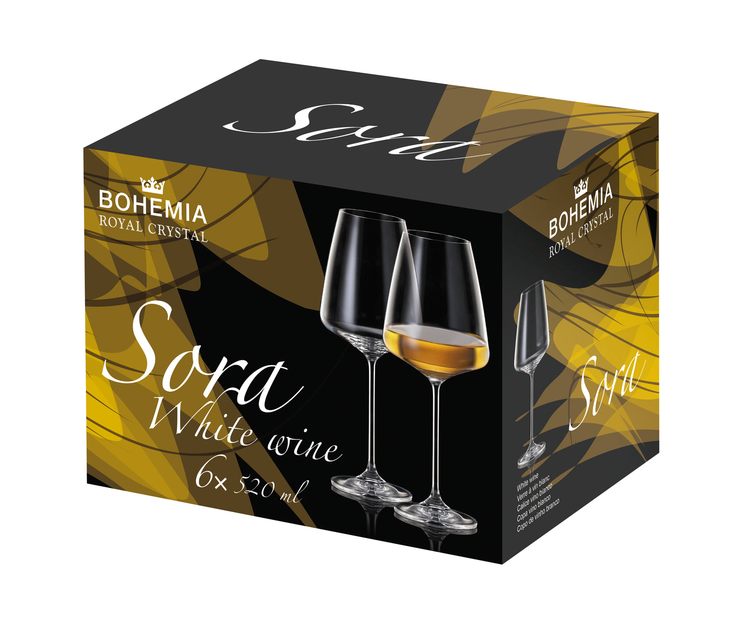 Taça bohemia sora 520ml com 6 unid