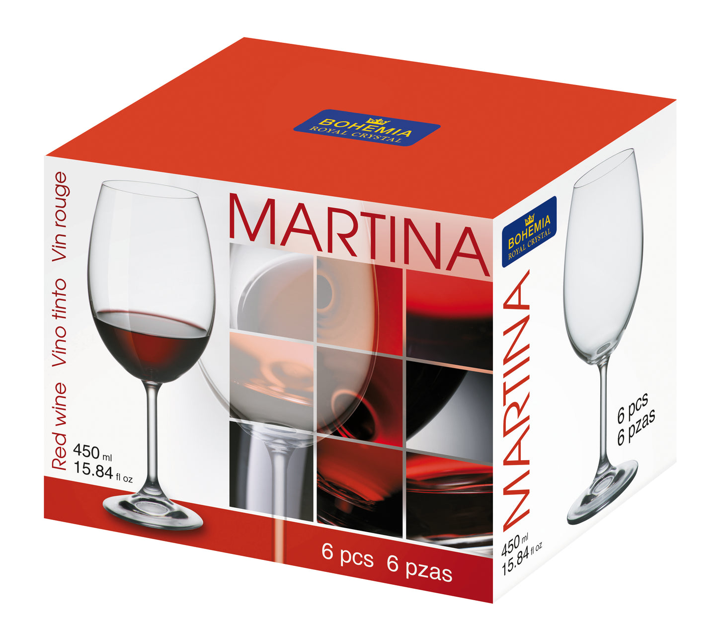 Taça martina 450ml com 6unid