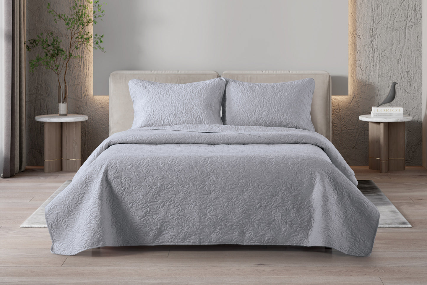 Conjunto colcha pinsonic 75gsm casal  3peças