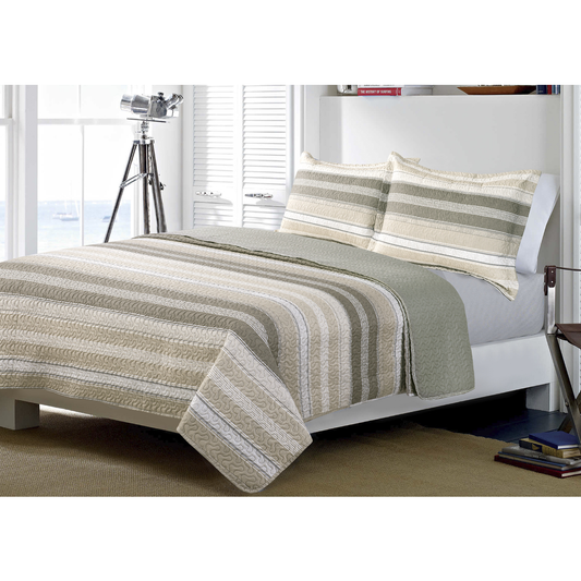 Stripes double bed cover kit