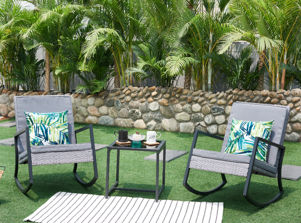 Conjunto garden 3 peças com 2 cadeiras 59cm