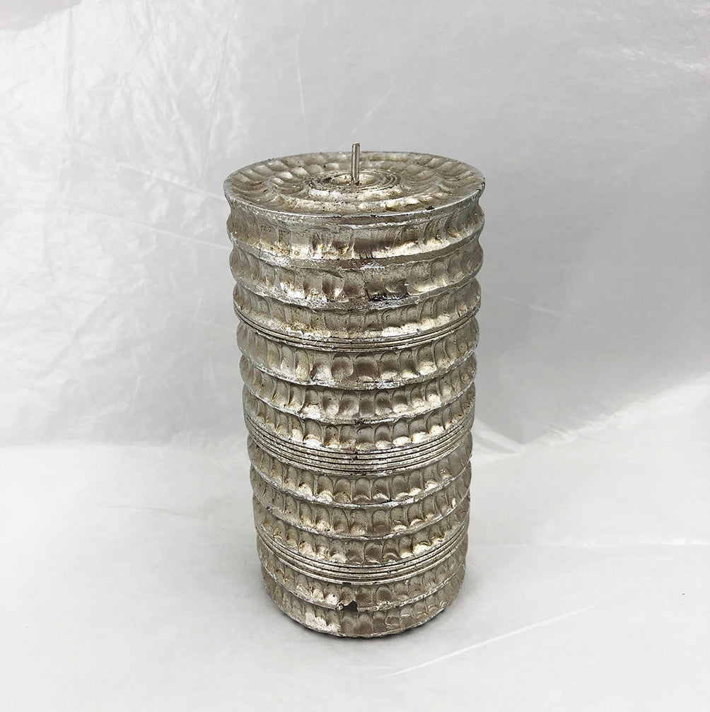Vela prateada 7,3X7,3X14,5