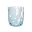 Copo tumbler azul e branco feito a mão 338ml