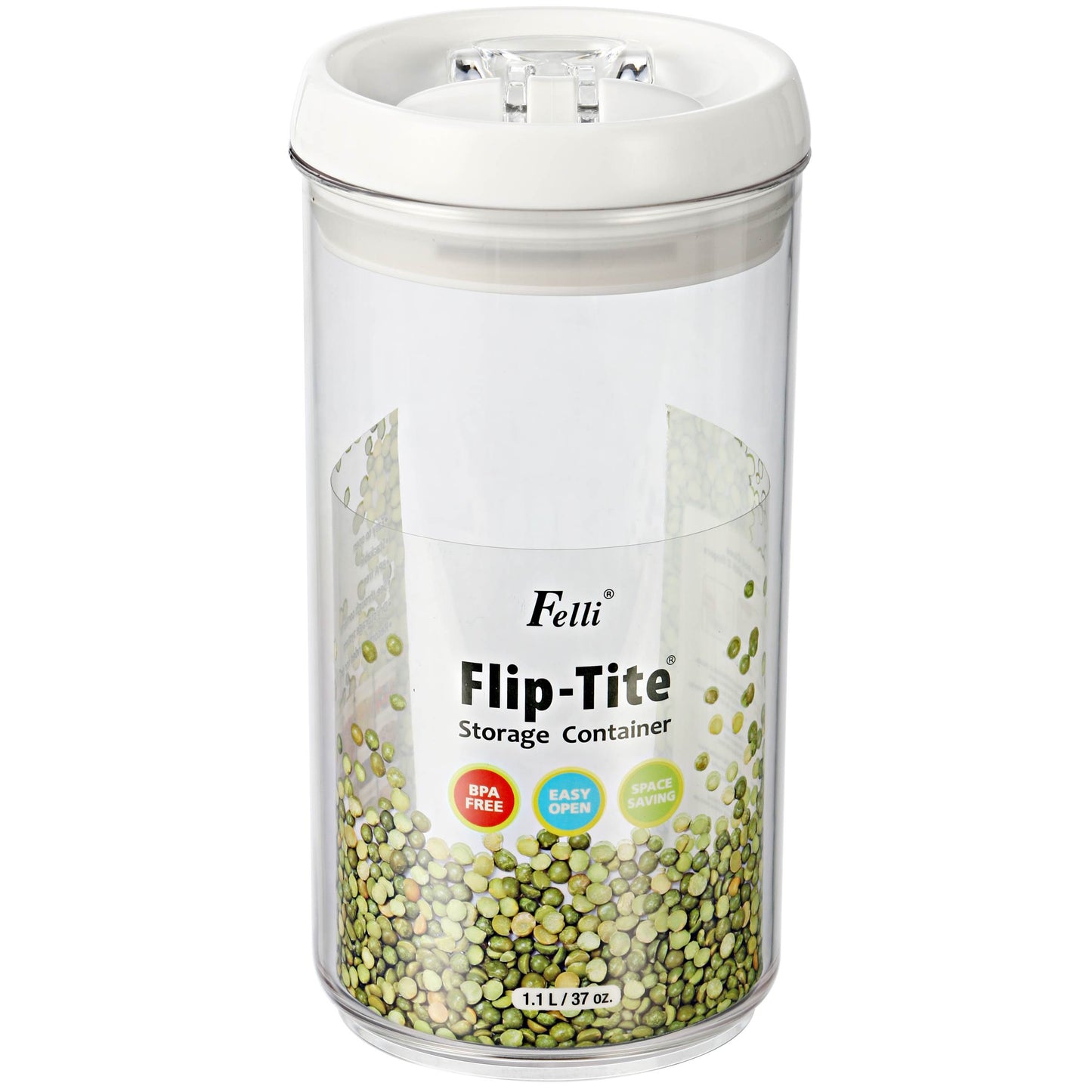 Pote de acrilico redondo com silicone 1100ml