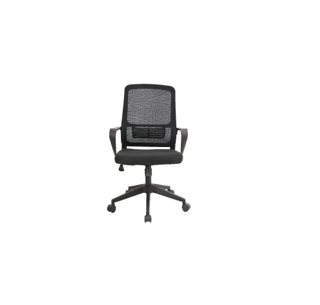 Cadeira de escritorio giratoria com inclinação e pistão a gás 55x57x109cm