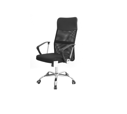 Cadeira de escritorio giratoria com inclinação e pistão a gás 59x64x118