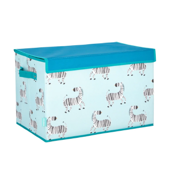 Caixa organizadora infantil zebra 45x30x30cm