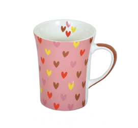 Caneca estampada bone china 400ml 4 cores