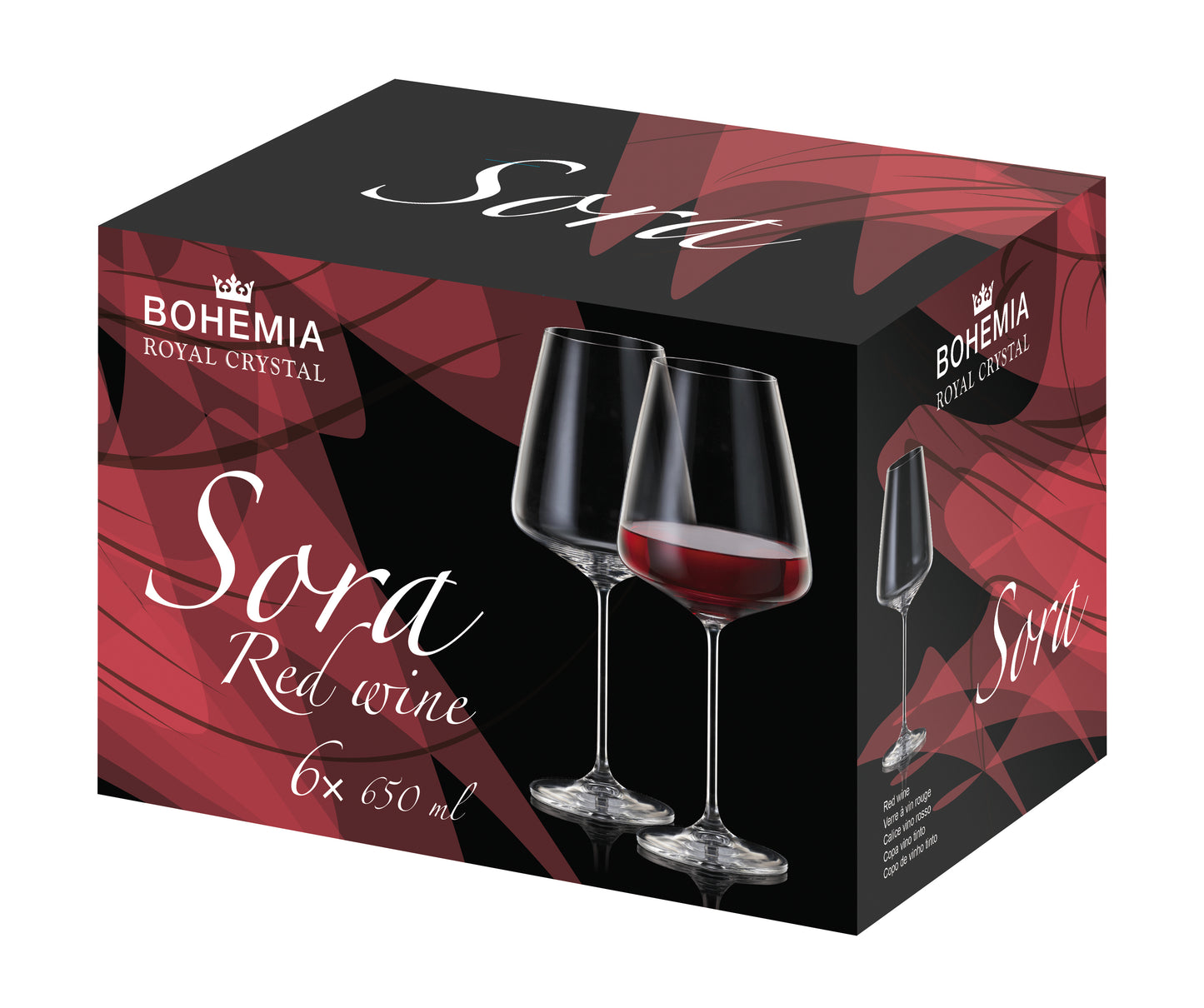 Taça bohemia sora 650ml com 6 unid