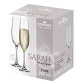 Taça sarah titanium 260ml com 6 unid