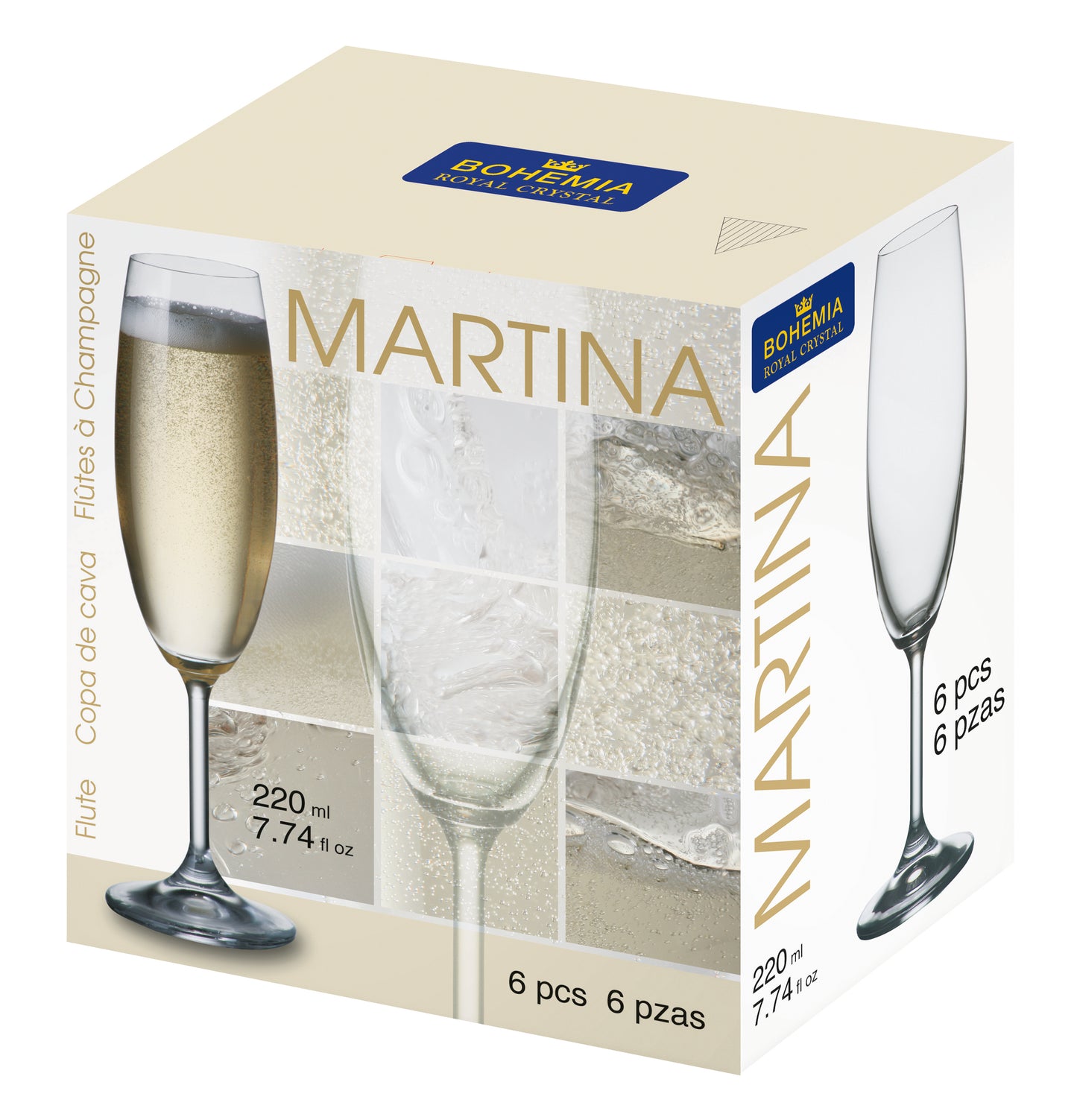 Taça martina 220ml com 6unid