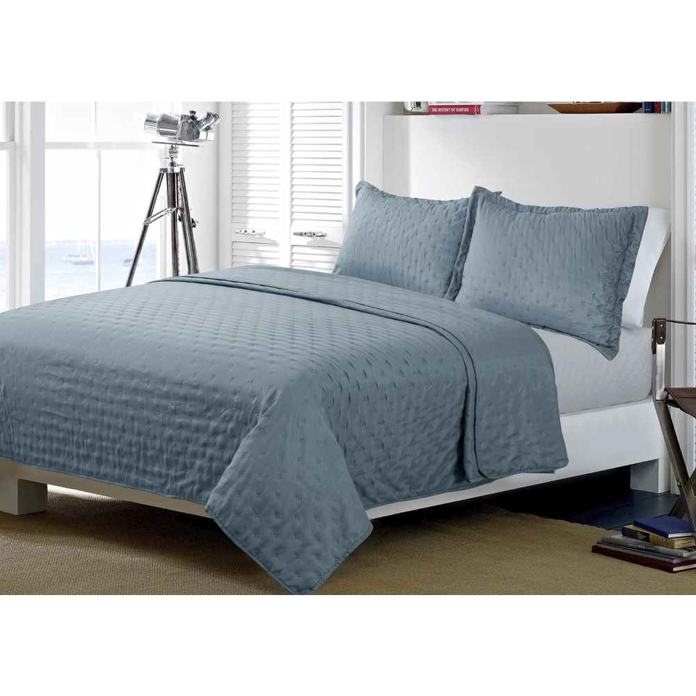 Ultrassoni double bed cover kit soft plus city blue