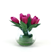 Vaso decorativo mini tulipa lavanda