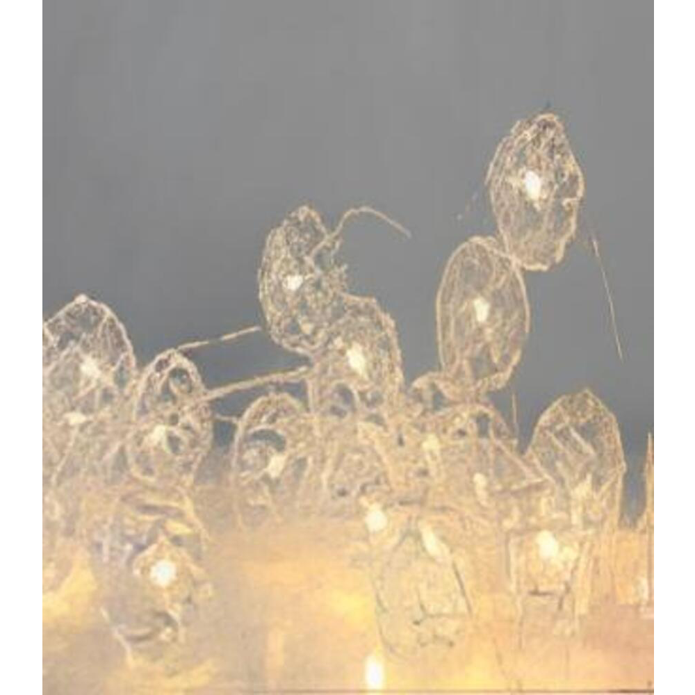 String of 10 mini metal lights 3cm