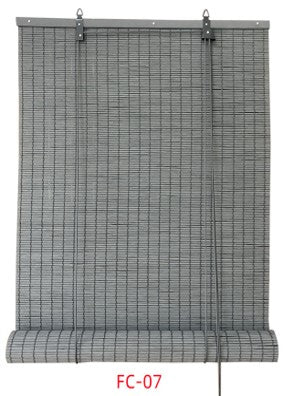 Persiana bambu rolo 100x160 cinza