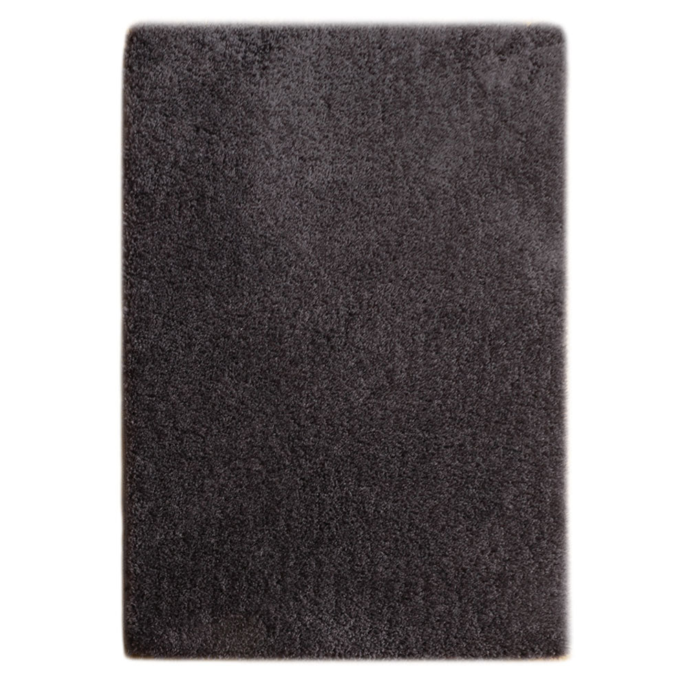 Tapete shaggy canvas preto