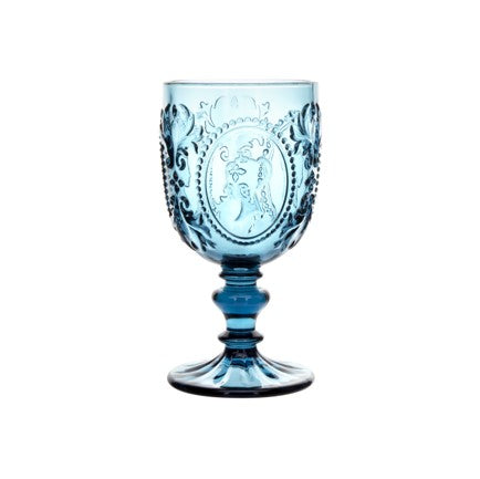 Taça de vinho queen 353ml azul