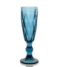 Taça de champanhe diamante azul 160ml