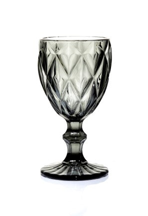 Taça de vinho big diamante preto 275ml