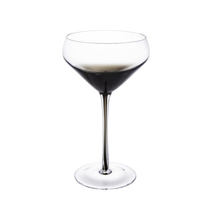 Taça para martini feito a mão preto 289ml