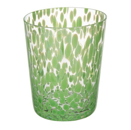 Copo tumbler verde feito a mão 335ml