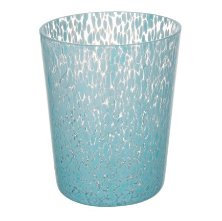 Copo tumbler azul feito a mão 335ml