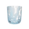 Copo tumbler azul e branco feito a mão 338ml