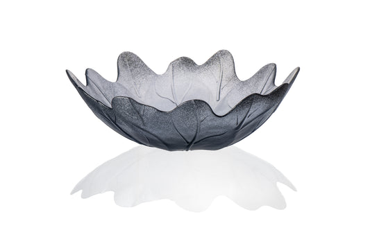 Bowl flor cinza 35x11cm