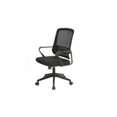 Cadeira de escritorio giratoria com inclinação e pistão a gás 55x57x109cm