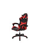 Cadeira gamer preto e vermelho giratoria 55x67x130