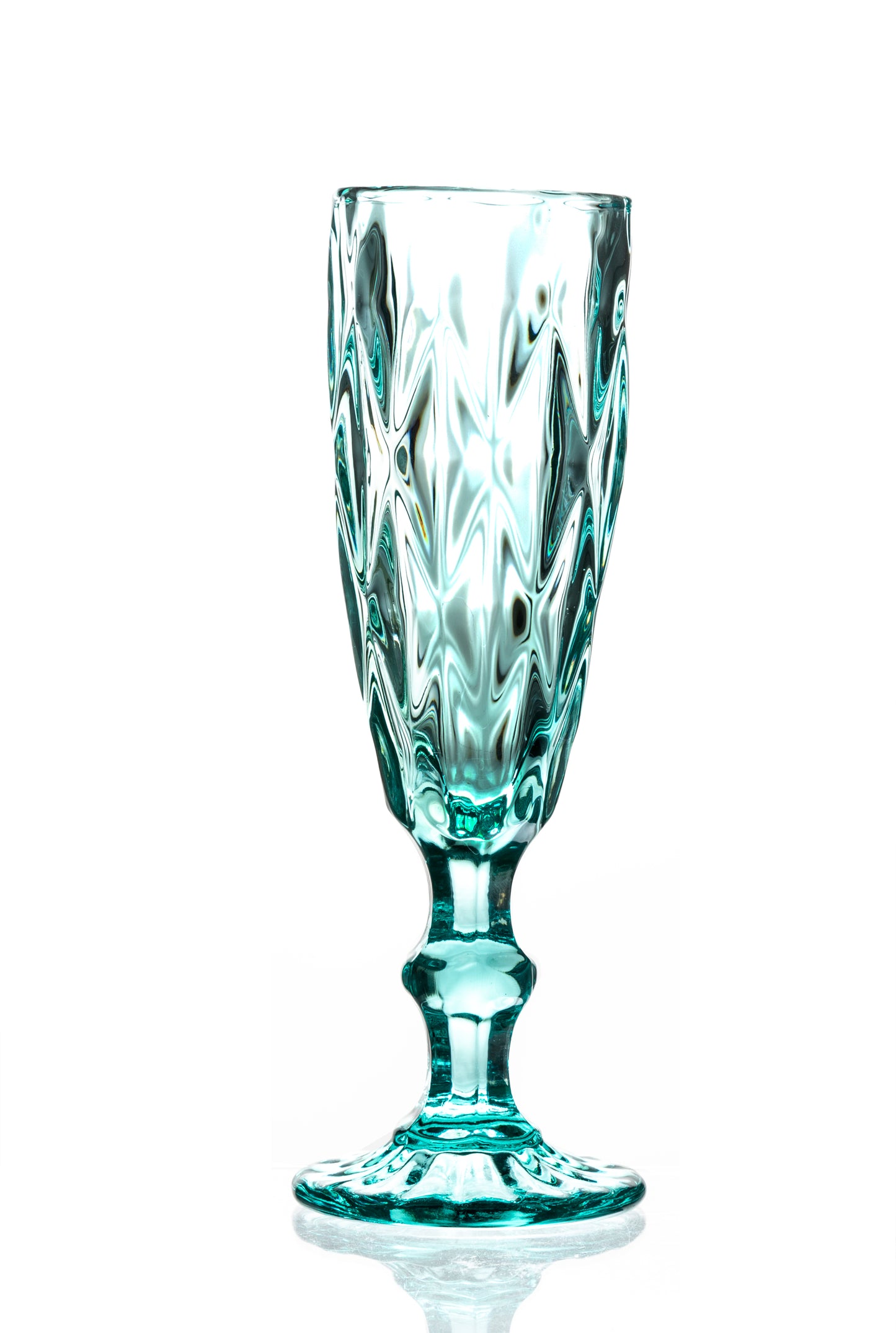 Taça de champanhe diamante azul celeste 160ml